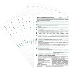 Produktbild für Mietvertrag RNK 599/10, DIN A4