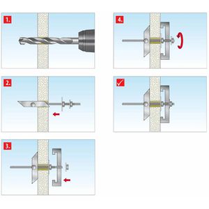 Produktbild für Dübel Tox 023100171, Federklappdübel Spagat Pro M8