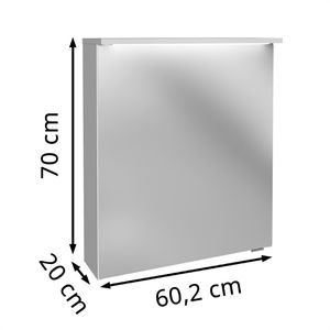 Produktbild für Spiegelschrank Fackelmann Oxford 83382, weiß