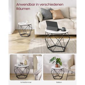 Produktbild für Beistelltisch Vasagle LET040B59, weiß