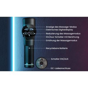 Produktbild für Massagepistole Extralink Pro, mit Transportkoffer