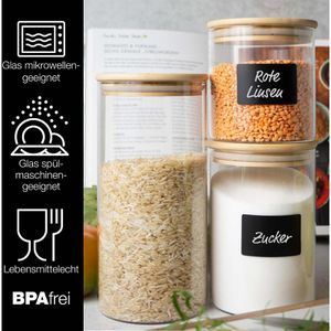 Produktbild für Vorratsglas Moritz&amp;Moritz 2437, mit Bambusdeckel