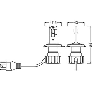 Produktbild für Motorrad-Lampe OSRAM Night Breaker SMART, 6000 Kelvin, H4