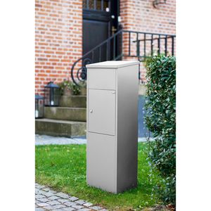 Produktbild für Paketbriefkasten Allux 600 Parcel ZS, grau