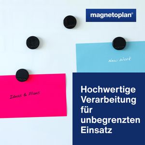 Produktbild für Magnete Magnetoplan Ergo Medium, schwarz