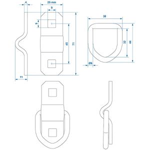 Produktbild für Zurrösen ProPlus 342133 für Anhänger &amp; Transporter