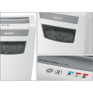 Produktbild für Aktenvernichter Leitz 8099 IQ Office S P4, weiß