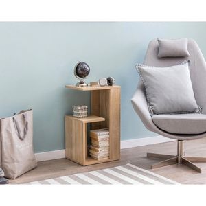 Produktbild für Beistelltisch Wohnling WL5.697, sonoma eiche, aus Holz