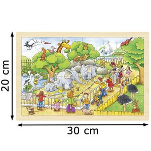 Produktbild für Puzzle Goki 57808, Zoobesuch