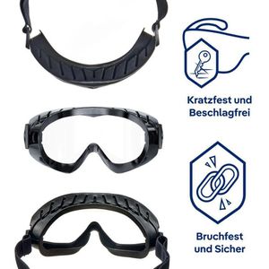 Produktbild für Schutzbrille Dräger X-pect 4200, schwarz, Vollsichtbrille