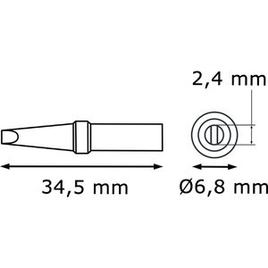 Produktbild für Lötspitze Weller 4ETB-1