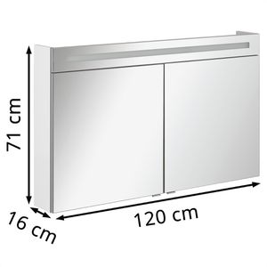 Produktbild für Spiegelschrank Fackelmann B.clever 82993, weiß