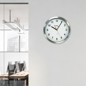Produktbild für Wanduhr Technoline WT 7650, Metall, analog, Quarzuhr