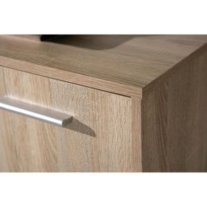 Produktbild für Kommode Inter-Link 19300340, sonoma eiche / weiß