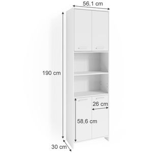 Produktbild für Badschrank Vicco Maris, weiß