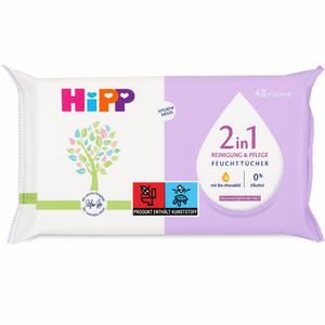 Produktbild für Feuchttücher HiPP 2in1 Reinigung &amp; Pflege, 240 Tücher