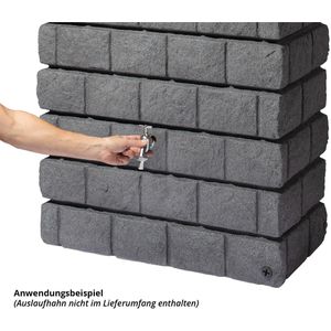 Produktbild für Regentonne Garantia Rocky Wandtank, 300 Liter