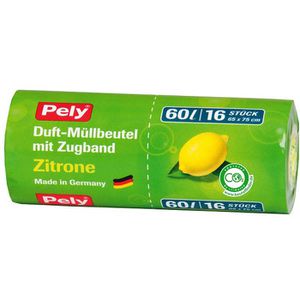 Müllbeutel Pely Zitrone, 60 Liter