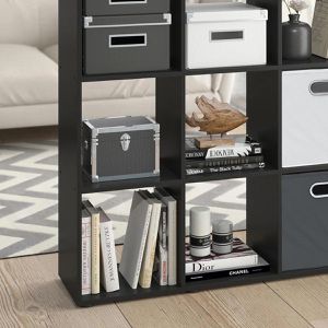 Produktbild für Bücherregal Vicco Karree, schwarz