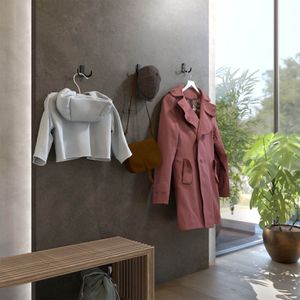 Produktbild für Garderobenhaken SO-TECH Julie, 125038, schwarz matt