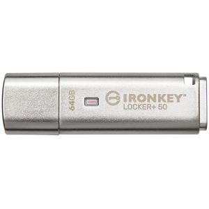 Produktbild für USB-Stick Kingston IronKey Locker+ 50, 64 GB