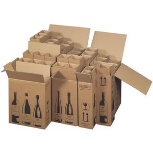 Produktbild für Flaschenkarton Smartboxpro Weinkarton, 10 Stück