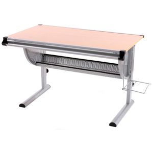 Produktbild für Kinderschreibtisch Mendler Oxford, aus Holz / Metall, buche