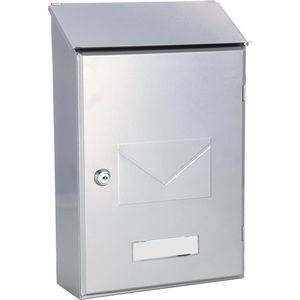 Produktbild für Briefkasten Rottner T02939, Pisa, silber, aus Stahl