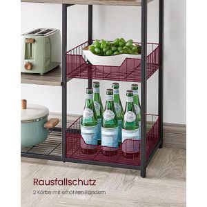Produktbild für Küchenregal Vasagle KKS096B02, graubraun
