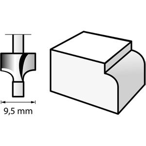 Produktbild für Fräser Dremel 612 HSS Nutfräser, 2615061232, 3,2mm
