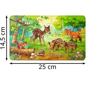 Produktbild für Puzzle Ravensburger 06376, Tierkinder des Waldes