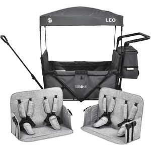 Produktbild für Bollerwagen FableKids Leo X4 Plus, faltbar