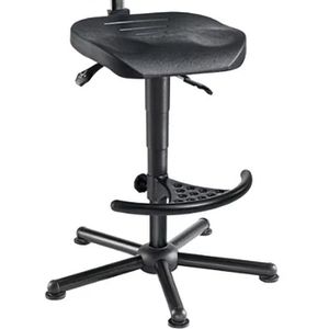Produktbild für Arbeitsstuhl meychair W15-25-H-PU-FS3,XXL, schwarz
