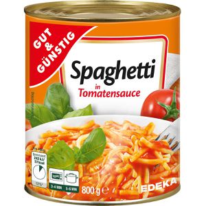 Produktbild für Fertiggericht Gut&amp;Günstig Spaghetti in Tomatensauce