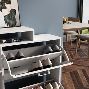 Produktbild für Schuhschrank Vicco Tobias, weiß