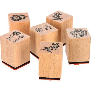 Produktbild für Motivstempel Rico-Design Paper Poetry Natur, aus Holz
