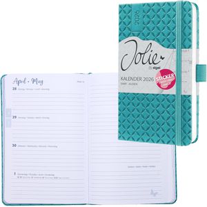 Produktbild für Buchkalender Sigel J6102, Jolie aqua green, 2026