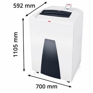 Produktbild für Aktenvernichter HSM Securio P44i, 1874121, mit Rollen und Öler