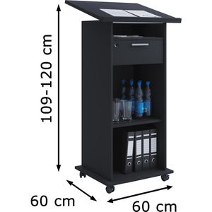 Produktbild für Stehpult VCM Meeta 914202, aus Holz