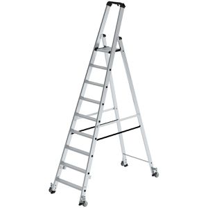 Stehleiter MUNK 41109, nivello-Leiterfüße, mit Plattform