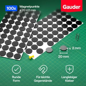 Produktbild für Magnetplättchen Gauder Punkte, Ø 20 x 2 mm