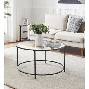 Produktbild für Couchtisch Vasagle LGT021B01, aus Glas / Metall, transparent
