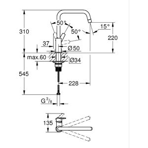 Produktbild für Küchenarmatur GROHE Start 30470DC0, supersteel
