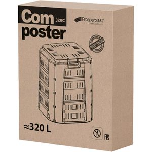 Produktbild für Komposter Prosperplast Compogreen IKST320C, schwarz,Kunststoff
