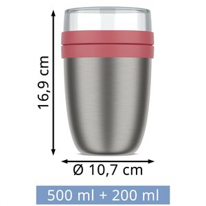 Produktbild für Thermobehälter Mepal Thermo-Lunchpot Ellipse, Edelstahl