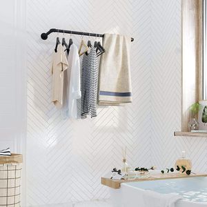 Produktbild für Wandgarderobe Songmics HSR67BK02, Metall