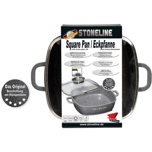 Produktbild für Bräter STONELINE Eckpfanne 8645, aus Aluguss