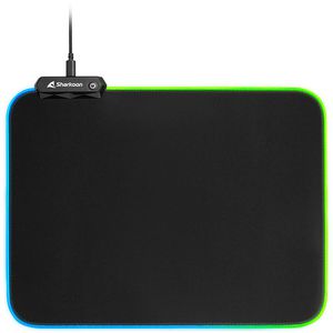 Produktbild für Mauspad Sharkoon 1337 RGB V2 360, schwarz