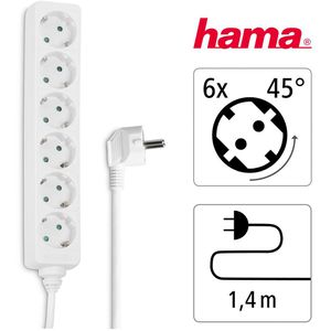 Produktbild für Steckdosenleiste Hama 30383, mit 1,4m Kabel