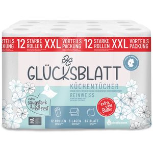 Produktbild für Küchenrolle Glücksblatt Reinweiss, XXL-Pack, 3-lagig